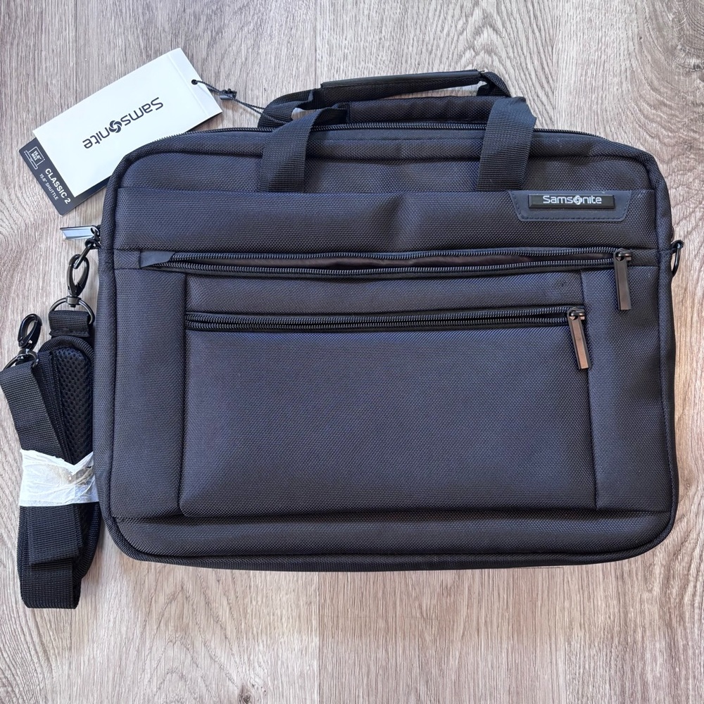NWT Samsonite Charcoal Laptop Bag for Men